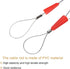 MECCANIXITY Cable Puller 5 Pcs Fish Tape Fastener Tool 230mm x 1.2mm Wire Fish Tape Cable Puller Red for Professional Electrical Installations Wir...