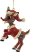 Rudolph The Red-Nosed Reindeer in Santa Suit Ornament...