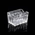 Acrylic Tea Bags Caddy Organizer,Tea Chest Box,Holder for Tea Coffee Bags,Small Packets,Sweeteners,11x6.5x6.5cm,1 Divided Section,YTBH-8330...