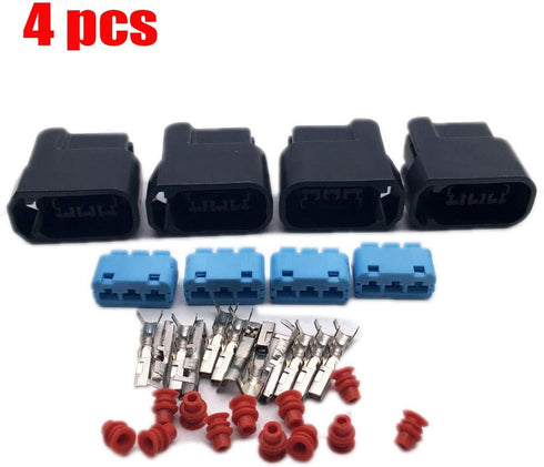 4PCS Compatible with Honda S2000 F20 F22 3-Pin Ignition Coil Pack Connector Plug Housing...