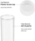 PH PandaHall 100pcs Clear Plastic Tube Bead Containers, Transparent Plastic Small Empty Storage Tubes Bead Container Set Organizers Boxes with Lid...