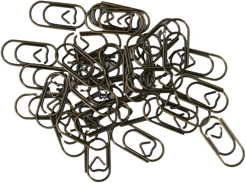 Heart Paper Clips Small Mini Clips for Paper Non Skid, Stainless Steel Fancy Paper Clips Shapes Office Supplies 150Pcs...