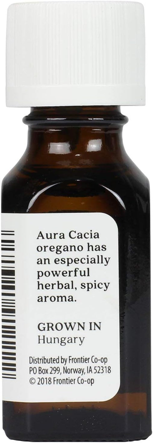 Aura Cacia 100% Pure Oregano Essential Oil, GC/MS Tested for Purity, 15 ml, Origanum vulgare, 0.5 Fl Oz...