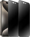 2 Pack 360 Degree Anti-glare Privacy Tempered Glass for iPhone 15 Pro Max Anti-Spy 4 Directions Matte Screen Protector Film 4 Sides Anti-Peeping 6...