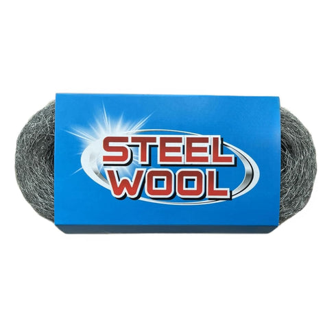 Steel Wool, 3'' x 11Ft, Grade #0000 - #4 Steel Wool Scrubber, Steel Wool Mice Control - Cleaning Wool for Cleaning, Polishing, Buffing and Refinis...