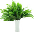 Leoyoubei 4 Bunches 14" Ferns Artificial Boston Fern Bush Plant,Faux Plant Shrubs Greenery Bushes Indoor Outside,Hanging Basket Planter Decor for ...