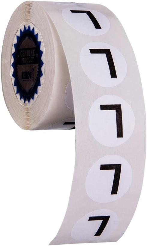 Clothing Size Stickers by Kenco - 0.875" Adhesive Apparel Circle Size Stickers - 2,500 Stickers Total (Large)...