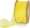 TONIFUL 1-1/2 Inch Light Yellow Organza Ribbon 25 Yards Sheer Chiffon Ribbons for Crafts Wedding Christmas Tree Decorations Valentine's Day Gift W...