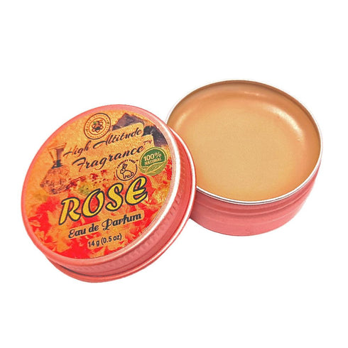 ROSE Perfume - Eau de Parfum - Solid Balm - Natural Essential Oils Aromatherapy Fragrance (Tea Rose, De Mai, Otto, Rosa Damascena, Centifolia, Gar...