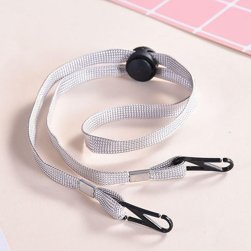 10 Pcs Adjustable Windproof Ropes Hat Removable Chin Cords Flexible Cap Strap Clips Anti Lost Hat Strap Holder Black...