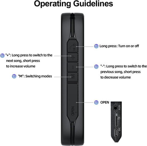 Mini Bluetooth Speaker,Portable Wireless Speakers -Loud Stereo Sound,Support TWS/AUX/TF Card,Lanyard Design for Hiking,Biking,Trip,True Wireless S...