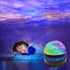 USB 2 in 1 Northern Lights and Ocean Wave Projector,Northern Galaxy Light with Remote Control, Water Ripple Aurora Lamp Bedroom Night Light Projec...