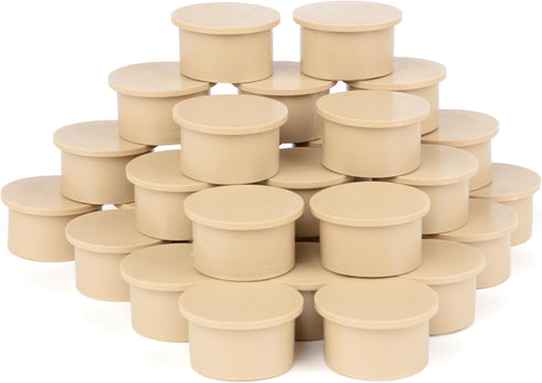 SummitLink Pool Fence Hole Plug Deck Patio Ground Cover Caps (30pcs, Beige (Heavy Duty))...