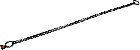 Dogline Herm Sprenger Black Stainless Steel Choke Dog Training Collar with Clicker No-Pull Slip Chain for Small Medium Large Dogs for Easy Control...