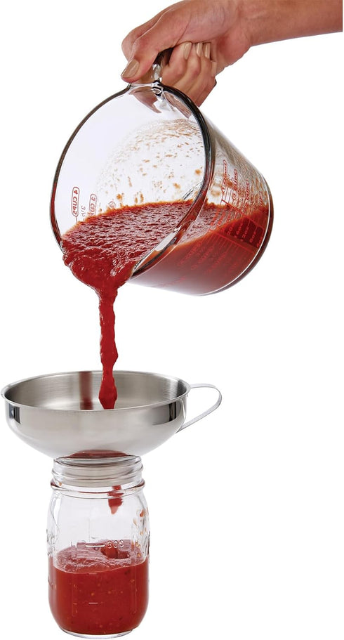 HIC Kitchen18/8 Stainless Steel Canning Funnel, 5.5-Inch Diameter...