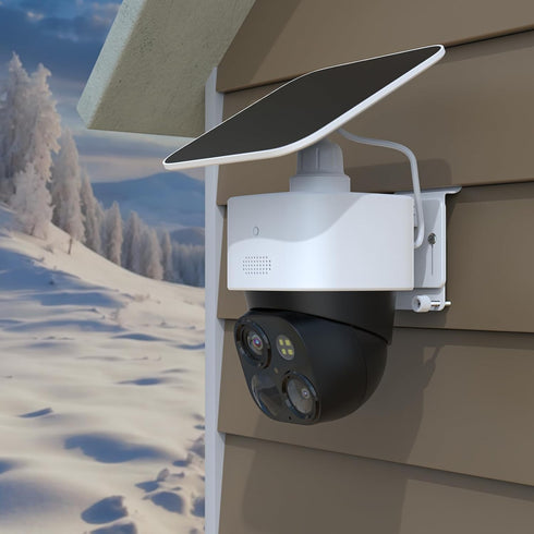 Vinyl Siding Mount for Eufy SoloCam S340(White, No-drill, 1 Pack)...