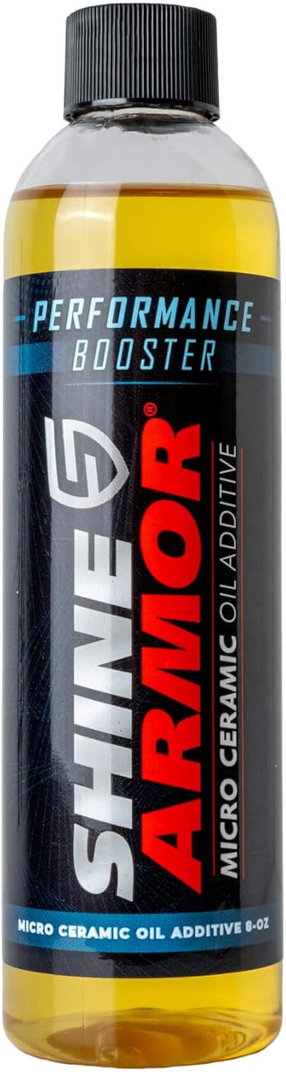 Engine Oil Additive Performance Booster - Shine Armor Oil Additive for Car Engine Treatment with Friction and Stiction Eliminator Nanoparticles - ...