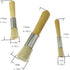Wooden Stencil Brush 3PCS Natural Pure Hog Bristle Template Paint Brushes for Acrylic Oil Watercolor Art Painting Stencil Project Card Making DIY ...