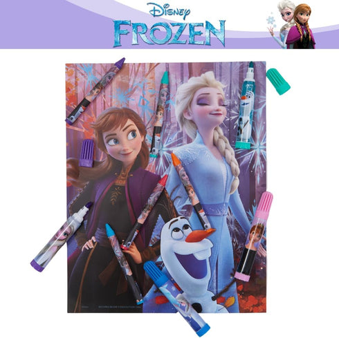 Disney Frozen Kids Coloring Art and Sticker Set, 30 Pcs. School & Craft Supplies with Pencil Case...