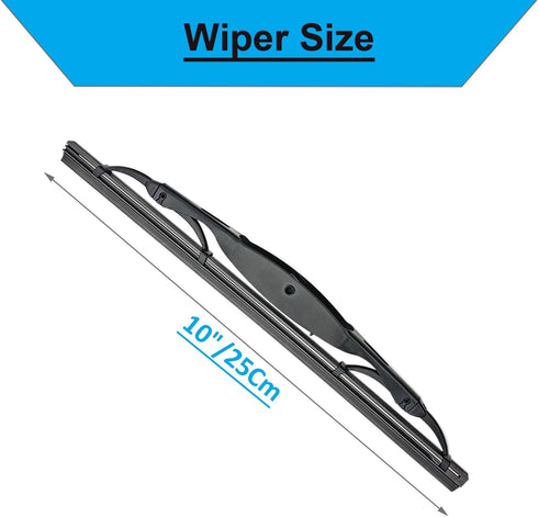 Rear Wiper Blade-10 inch Rear Windshield Wiper Blades for Chevrolet Trax 2013-2022 / Buick Encore 2013-2022 / Jeep Compass 2007-2017 / Jeep Patrio...