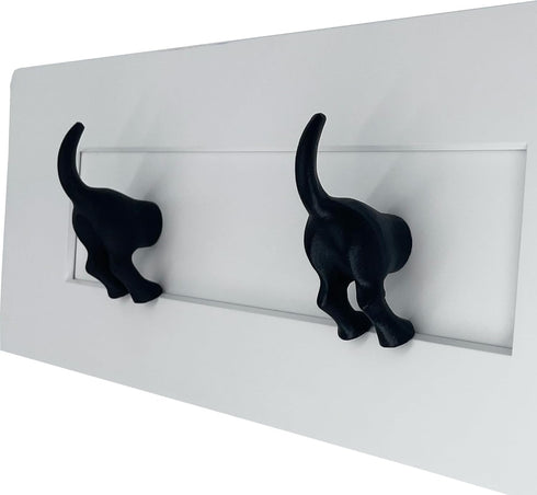 – 3.5” DOG TAIL HOOK - Animal Farmhouse style Kitchen Hook – 3.5 in Rustic Iron Hook for Cups, Towels, Utensils - includes all mounting hardware –...