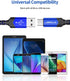JSAUX Micro USB Cable Android Charger, (2-Pack 3.3FT+6.6FT) Micro USB Android Charger Cable Nylon Braided Cord Compatible with Galaxy S7 S6 J7 Edg...