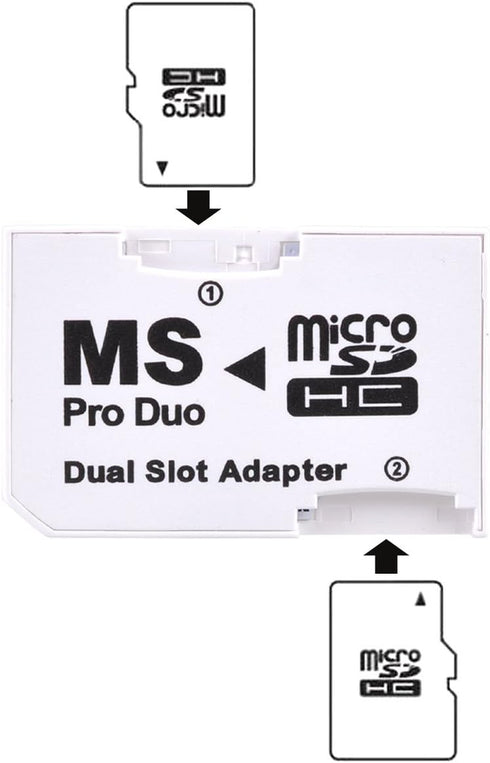 UCEC Dual Slot Micro SD/SDHC to Memory Stick Pro Duo Adapter for PSP Sony...