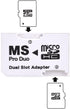 UCEC Dual Slot Micro SD/SDHC to Memory Stick Pro Duo Adapter for PSP Sony...