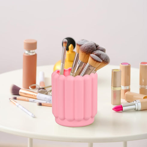 Silicone Pen Holder, Pencil Holder Cute Pens Cup for Desk for Kids Office Decor Desk Accessories Pen Pot Desk Organizer (Pink)...