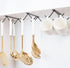 Cabinet Hook Mug Holder - Hanging Coffee Cup Rack for Kitchen, Under Cabinets Metal Hangers Organizer Shelf Storage Utensil ?Black?...