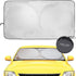 kinder Fluff Patented Windshield Sunshade | Reflective & Foldable Windshield Sun Cover & 99% UV Rays Block | Car Window & Car Interior Accessories...