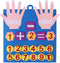Felt Board Finger Numbers Counting Toy, Number Counting Toy for Kids, Children Teaching Aids Children Early Education Toys Felt Hand Number Math T...