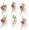 Ling's Moment Boutonniere for Men, 6pcs Groom Groomsmen Boutonniere, Artificial Flowers for Wedding Decor/Prom/Homecoming, etc.Pink Dusty Rose...