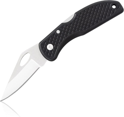 Maxam Falcon VII Lockback 7 (Open) Inch Pocket Knife - Stainless Steel Honed Blade, Textured No-Slip Handle, Carry Clip...