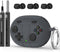 Beats Studio Buds Plus Case Cover, 2021/2023 New Beats Studio Buds, Wireless Earbuds Silicone Case Accessories with Keychain, Dark Grey...