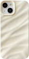 Caseative for iPhone 14 Case,Water Ripple Pattern Curly Wave Shape Soft Compatible with iPhone Case (iPhone 14,White)...
