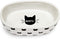 Park Life Designs 5.25" Oval Cat Dish (Monty (White))...