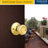 home improvement direct Passage Door Knobs for Hallway and Closet Door, Keyless Non-Locking Interior Door Knob Handle in Polished Brass...