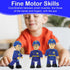 FUNERICA Toy Police Officer Set (3 Pcs) Detailed and Imaginative Little People Police Action Figures for Toddlers and Kids -Community Helpers Figu...