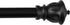 Kenney Kiera Crown Window Curtain Rod, Adjustable Curtain Rod for Windows 28 to 48 Inches, Extendable Curtain Rod Set, Matte Black Curtain Rod...