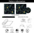 Tropics Plants Floral Peel and Stick Wallpaper, 17.71in X 118.1in Self Adhesive Removable WallPaper Black/Dark Green/Yellow Contact Paper Waterpro...