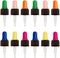 Glass Eye Droppers for 5ml Essential Oil Bottles | 12-Pack | Multicolored | Fits doTERRA, Young Living, Edens Garden, Plant Therapy, Plant Guru, R...