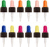 Glass Eye Droppers for 5ml Essential Oil Bottles | 12-Pack | Multicolored | Fits doTERRA, Young Living, Edens Garden, Plant Therapy, Plant Guru, R...