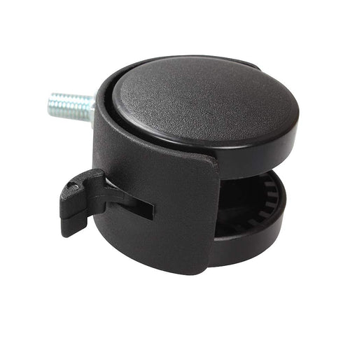 8 Pack Plastic Castor Replacement Wheel for Furniture, 1.5 Inch Diameter Black Small Threaded Caster Cabinet Wheel Office Furniture Desk Floor Swi...