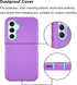 for Samsung Galaxy S23 FE 5G Case, Triple Layer Heavy Duty Armor Rugged Drop Protection Shockproof Protective case for Galaxy S23 FE 5G 2023, Purp...