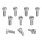 10PCS Water Bottle Cage Bolts Holder Screws, Bike Bicycle Cycling Bracket Rack Bolts Screws Accessories, Stainless Steel M5x12mm Hex Socket Head S...