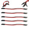 5 Pack 12 Gauge 2 Pin Quick Disconnect Polarized Wire Harness SAE Connector Bullet Lead Cable for Motorcycle Boat Car Tractor - 12in Red and Black...