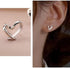 Heart Silver Stud Earrings, Hypoallergenic Tiny Small Love Hearted Stud Earrings for Women Jewelry Gift...