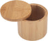 Bamboo Salt Cellar 6oz Salt & Spice Box With Swivel Cover (Style A)...
