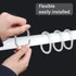 Qulable 24 pcs Shower Curtain Rings Plastic Shower Curtain Hooks C-Shaped Rings Hook Hanger Bath Drape Loop Clip Glide Bathroom Shower Window Rod ...